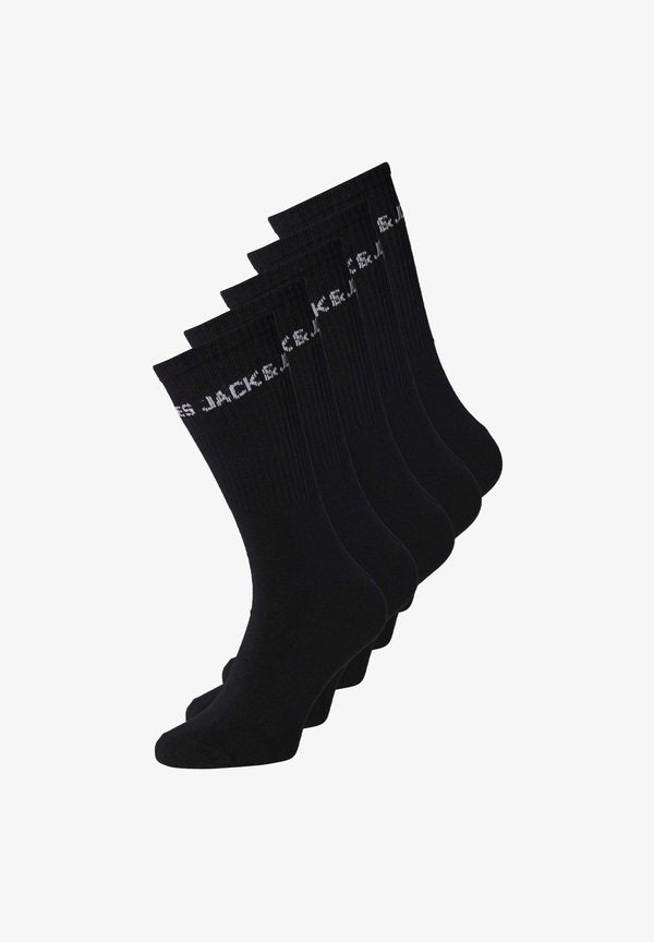 Jack & Jones JACBASIC LOGO TENNIS SOCK 5 PACK - Socks - black