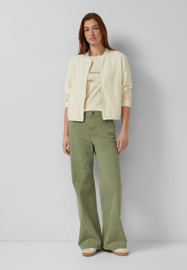 s.Oliver Print T-shirt - helles beige