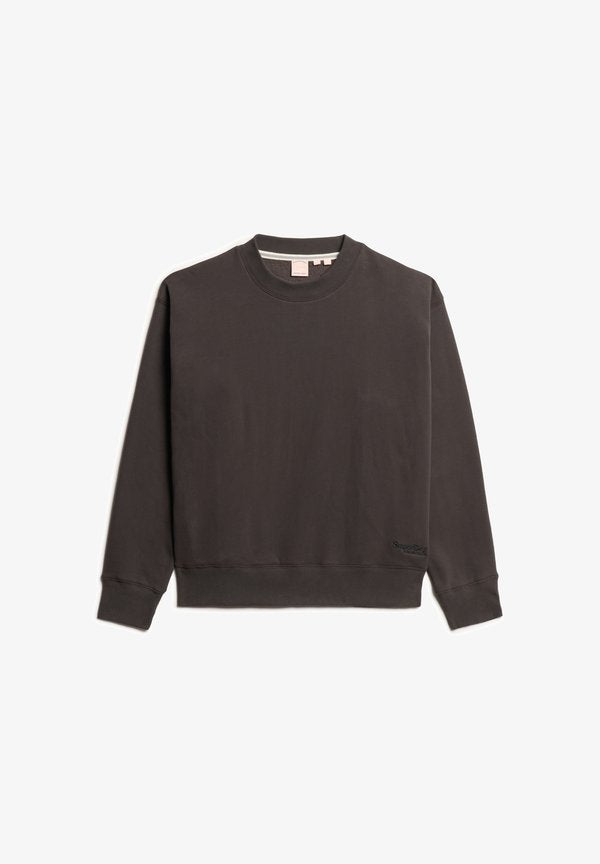Superdry & Co ESSENTIAL LOGO - Sweatshirt - bison black