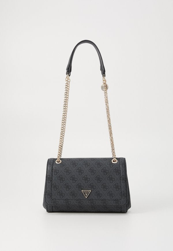 Guess NOELLE XBODY FLAP - Cross body bag - coal