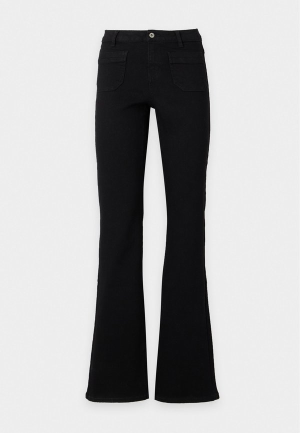 ONLY ONLWAUW - Flared Jeans - black denim