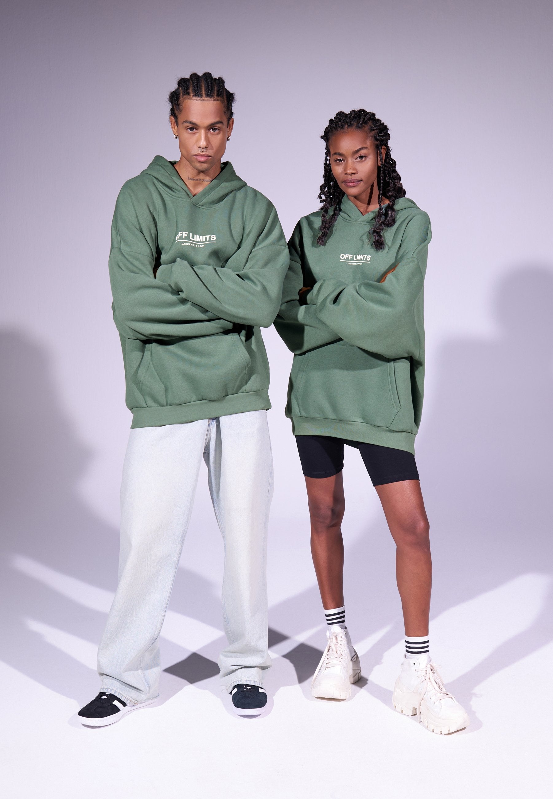 YOURTURN UNISEX RELAXED FIT OFF LIMITS HOODIE