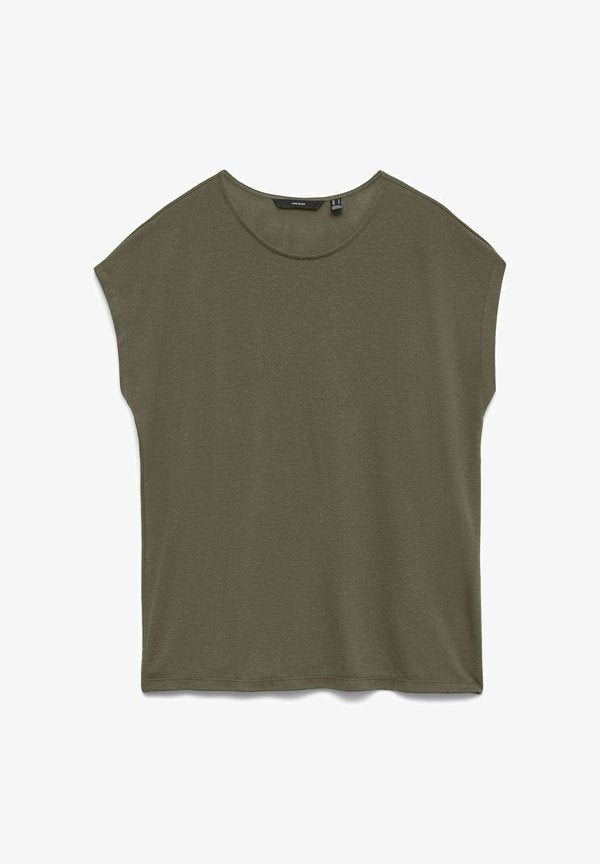 Vero Moda VMGINA - Basic T-shirt - khaki