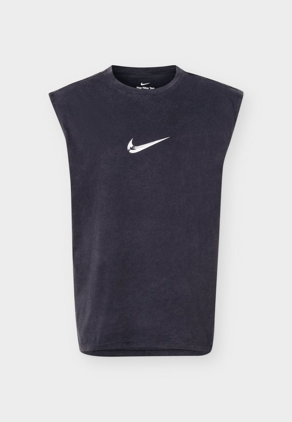 Nike Performance TEE TRAIN - Print T-shirt - black/white