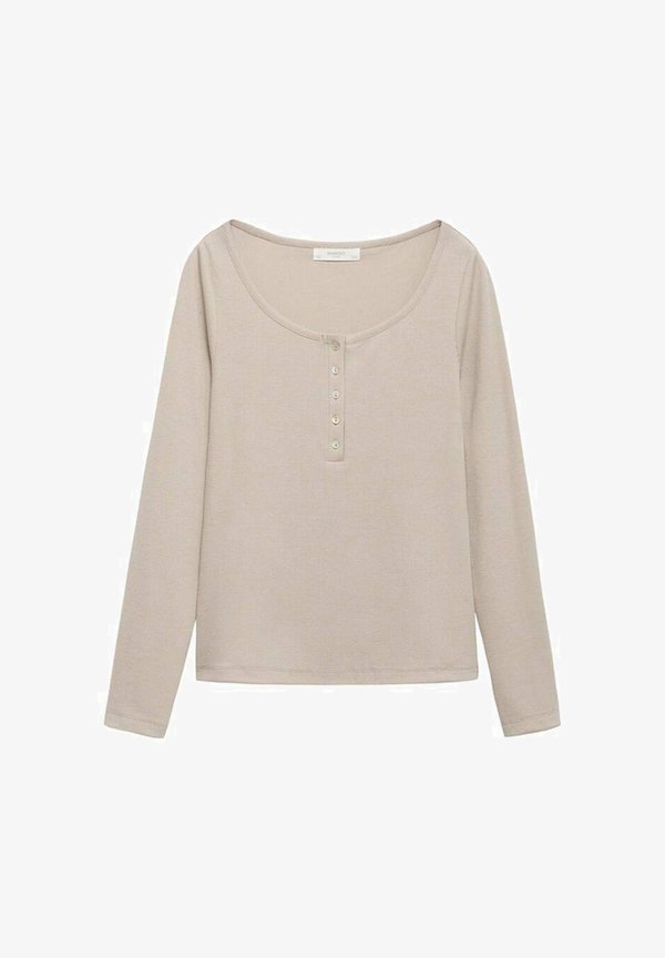 Mango Long sleeved top - sand