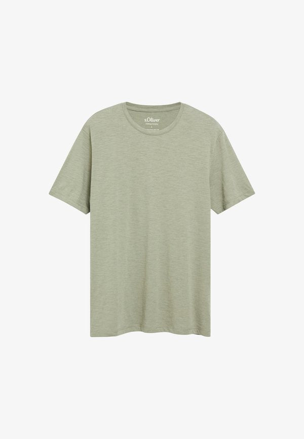 s.Oliver T-SHIRT - Basic T-shirt - helles olivgrün