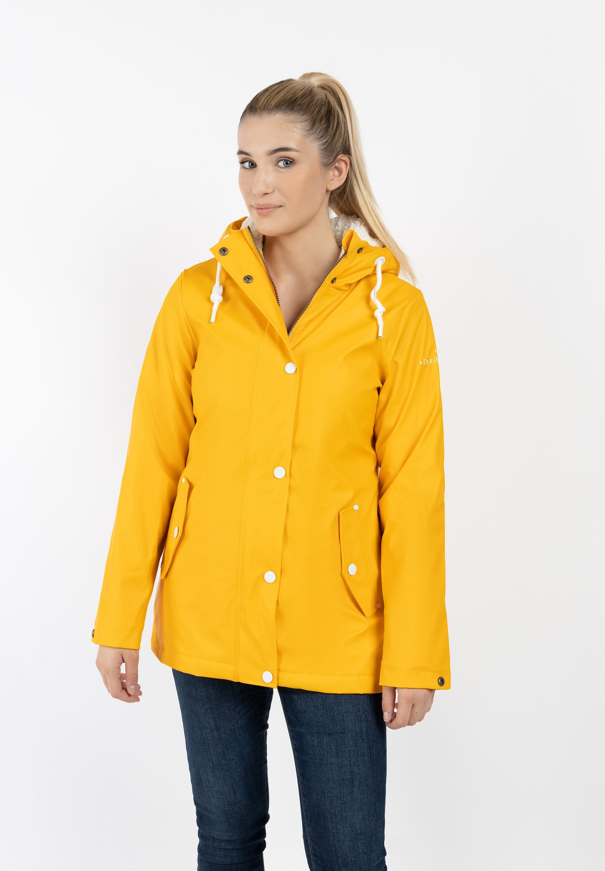 DreiMaster DREIMASTER REGENJACKE MIT WEBPELZFUTTER IN TEDDYOPTIK DRYMASTER