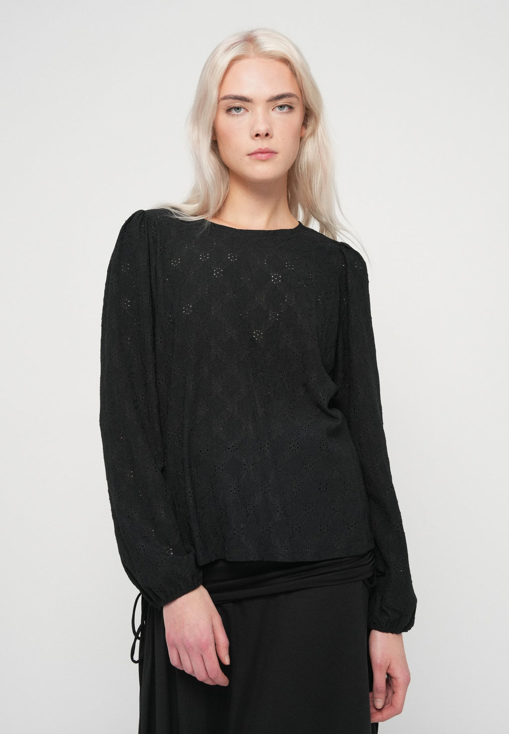 VILA VIASTA O-NECK L/S TOP - NOOS