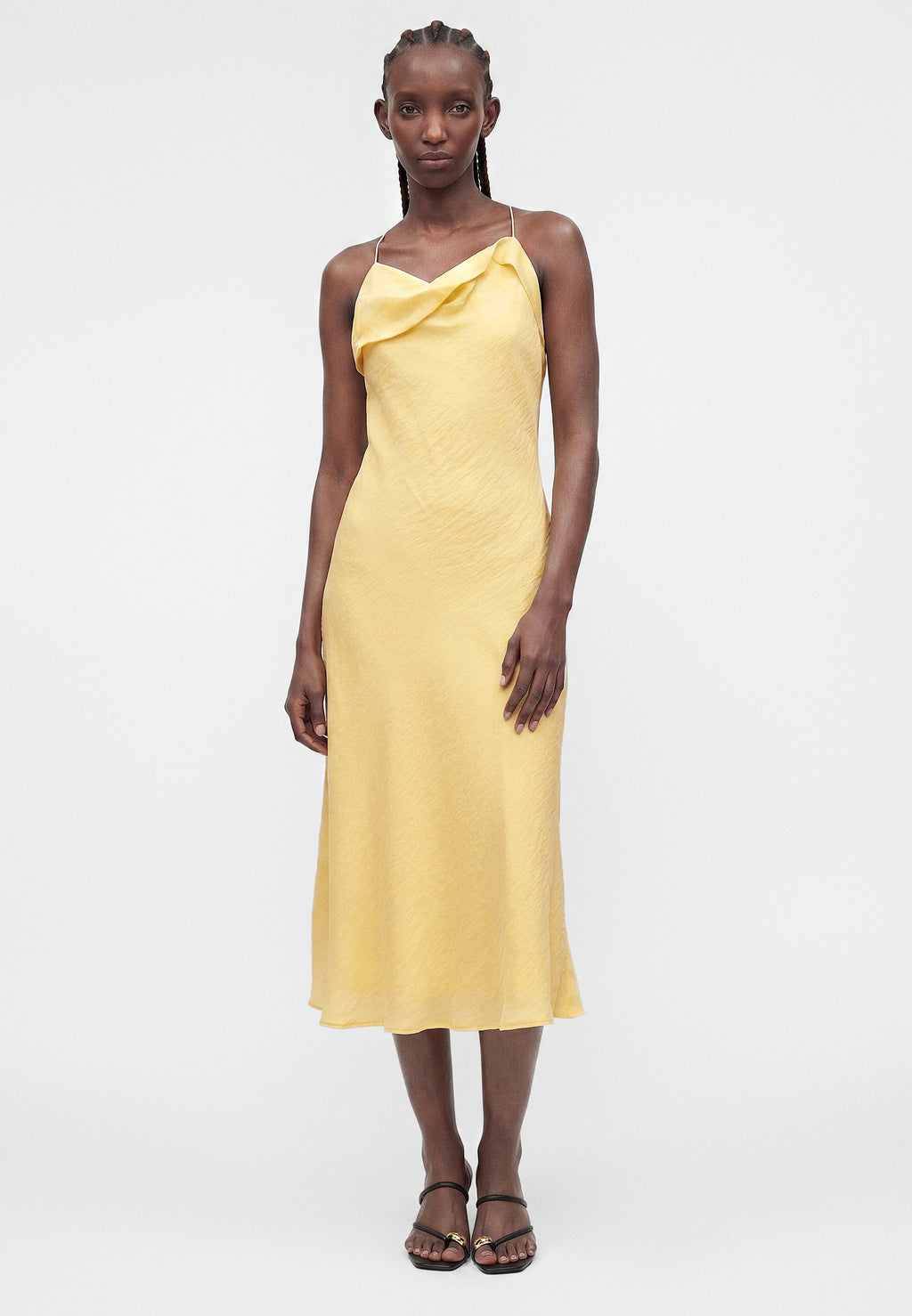 Selected SLWEMMA BLEND MIDI STRAP DRESS