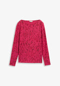 TOM TAILOR MIT MUSTER - Long sleeved top - pink sparkle design
