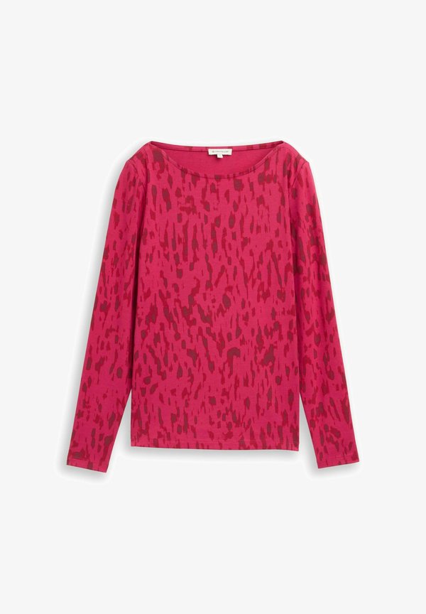 TOM TAILOR MIT MUSTER - Long sleeved top - pink sparkle design