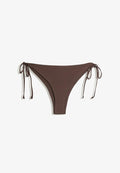 Bershka WITH TIES   - Bikini bottoms - dark brown