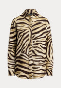 Lauren Ralph Lauren Relaxed fit zebra print linen shirt