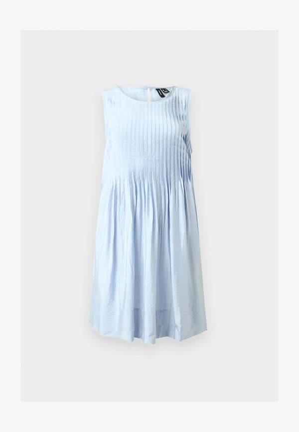 Vero Moda VMFRIDA PLEAT DRESS - Day dress - light blue
