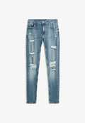 Bershka Slim fit jeans - light-blue denim