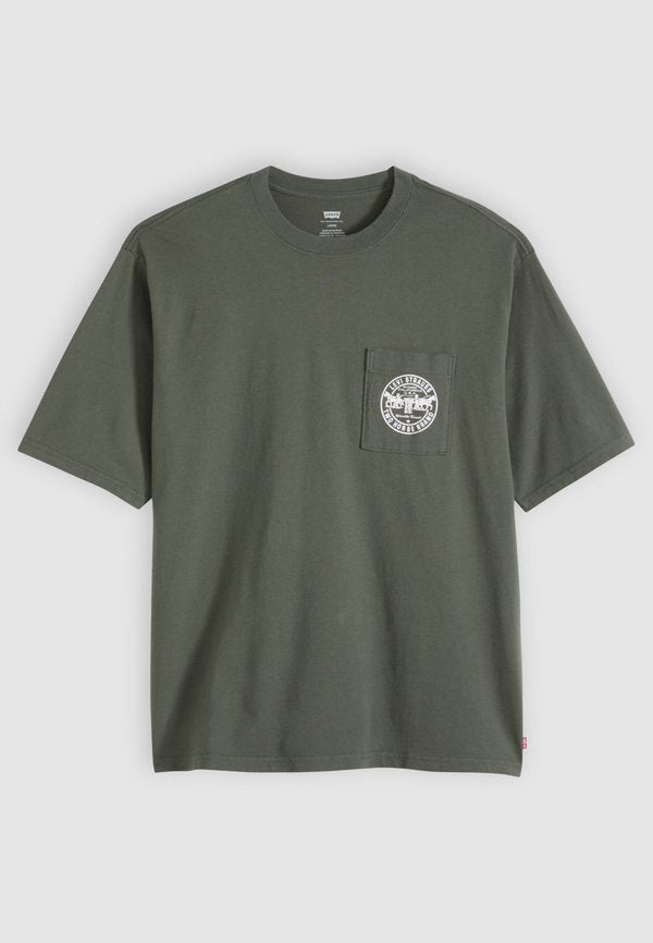 Levi's® HALF SLEEVE - Print T-shirt - khaki