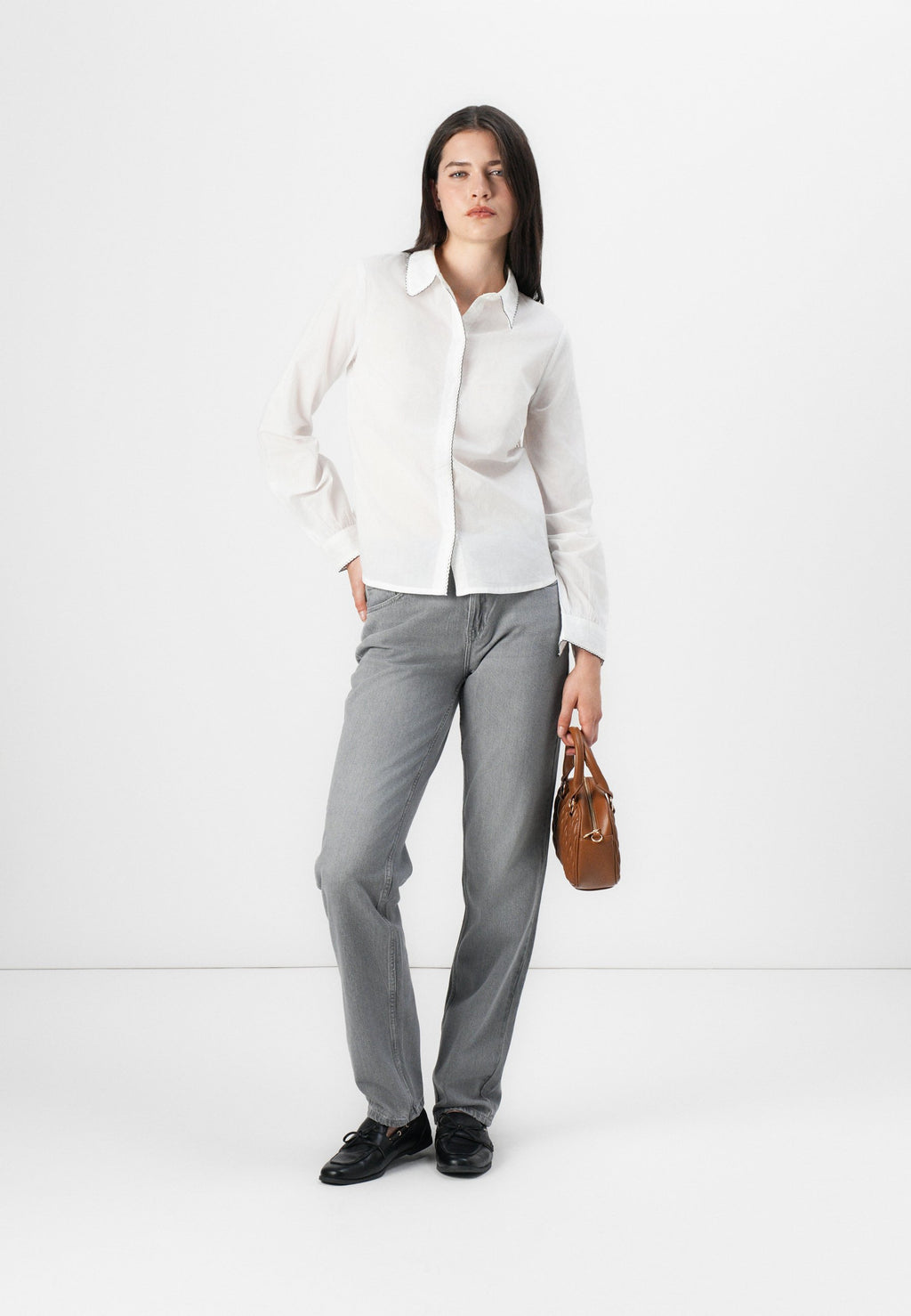 Straight fit ONLLUMI Mid waist Mom Media 2