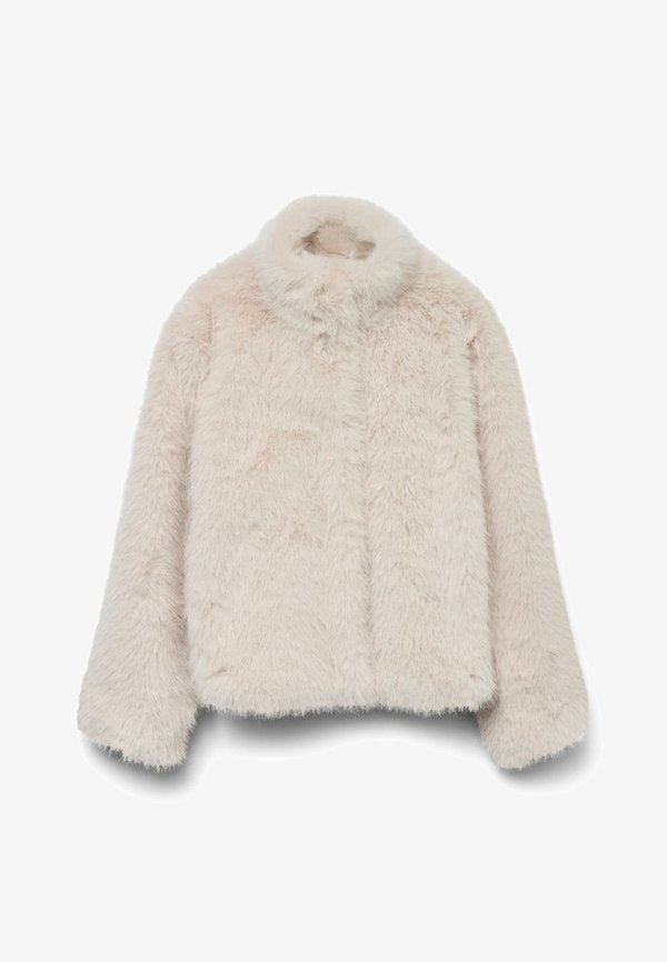 Vero Moda VMMONROE SHORT JACKET - Winter jacket - oatmeal