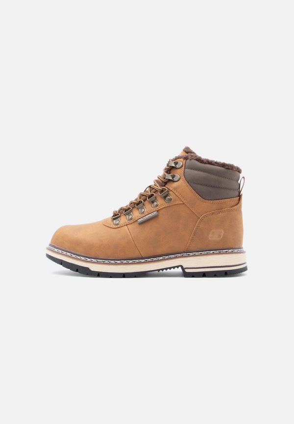 Skechers CORADO - Lace-up ankle boots - wheat