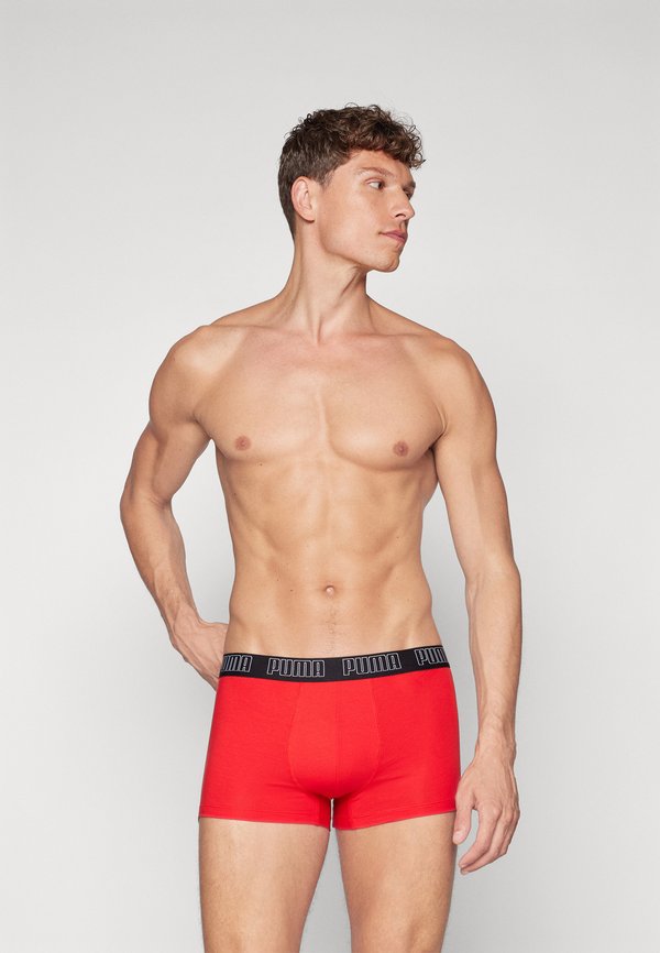 Puma MEN EVERYDAY TRUNKS 2 PACK - Trunks - red/black