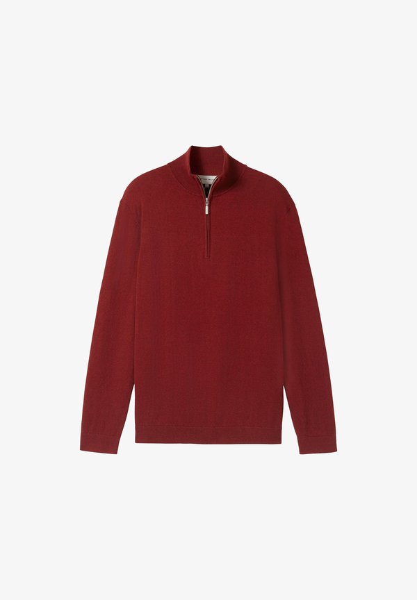 TOM TAILOR TROYER - Jumper - burgundy dark red melange