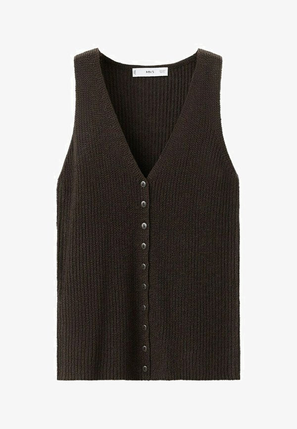Mango ADULT - Waistcoat - brown