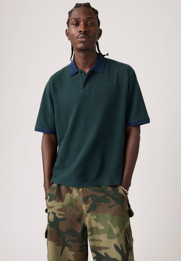 Levi's® FINN BOXY - Polo shirt - euan stripe sycamore