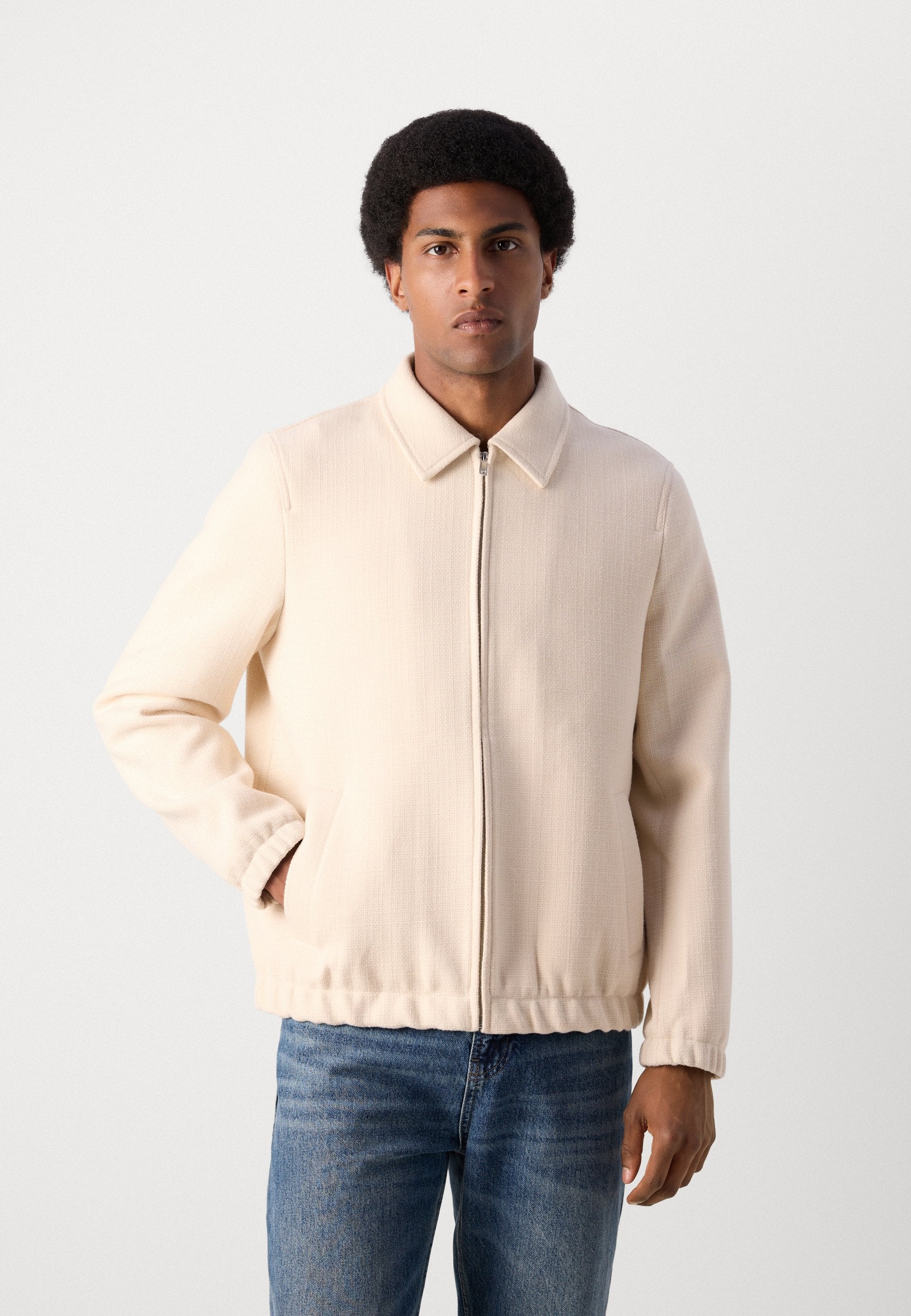 TEXTURED ZIP THROUGHT JACKET Media 4