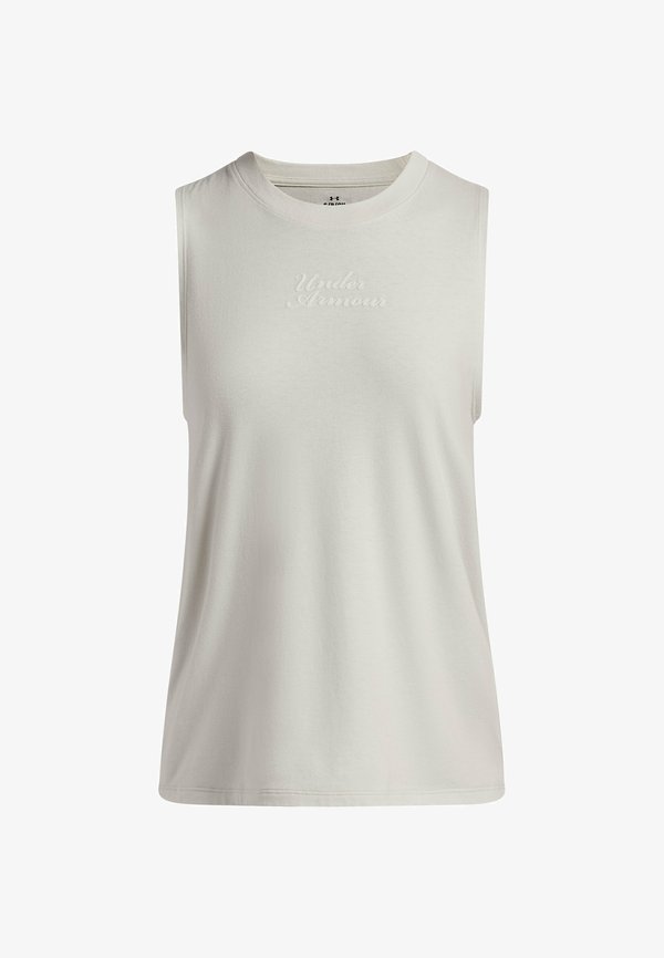 Under Armour SLEEVELESS GRAPHIC VARSITY TANK - Top - summit white