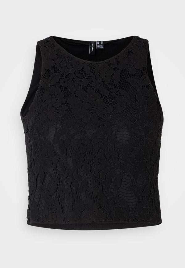 Vero Moda Tall VMMILA CROP - Top - black