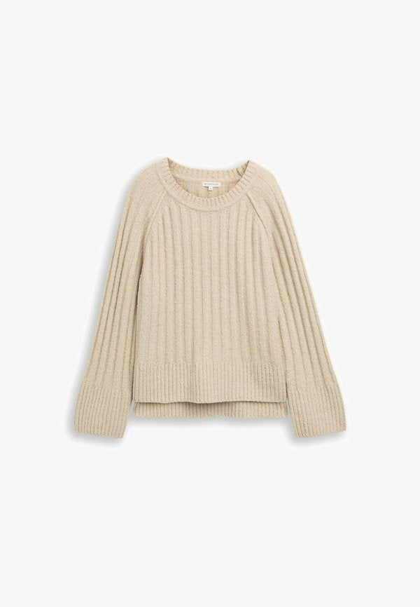 TOM TAILOR BOUCLÉ MIT  - Jumper - sand stone beige