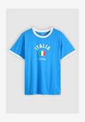 Levi's® FOOTBALL RINGER - Print T-shirt - blue
