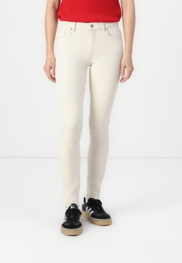 ONLY ONLBLUSH RAW DOT - Jeans Skinny Fit - ecru