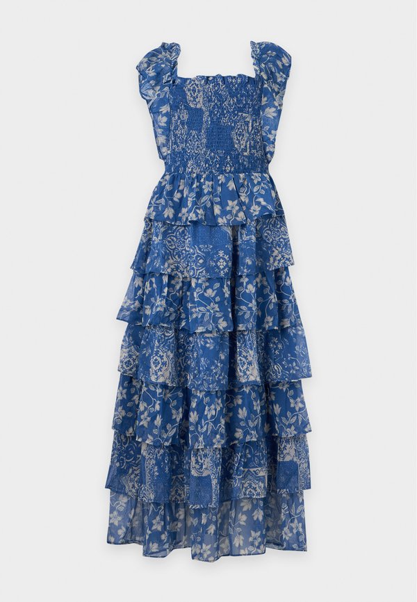 Vero Moda VMAMAZING SMOCK DRESS  - Maxi dress - nebulas blue/white