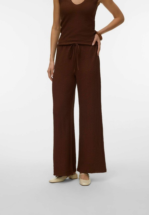 Vero Moda VMANITA High waist - Trousers - cocoa brown