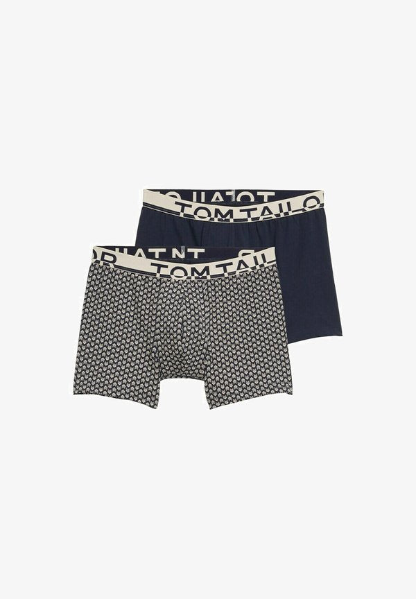 TOM TAILOR 2-PACK - Trunks - blue dark allover