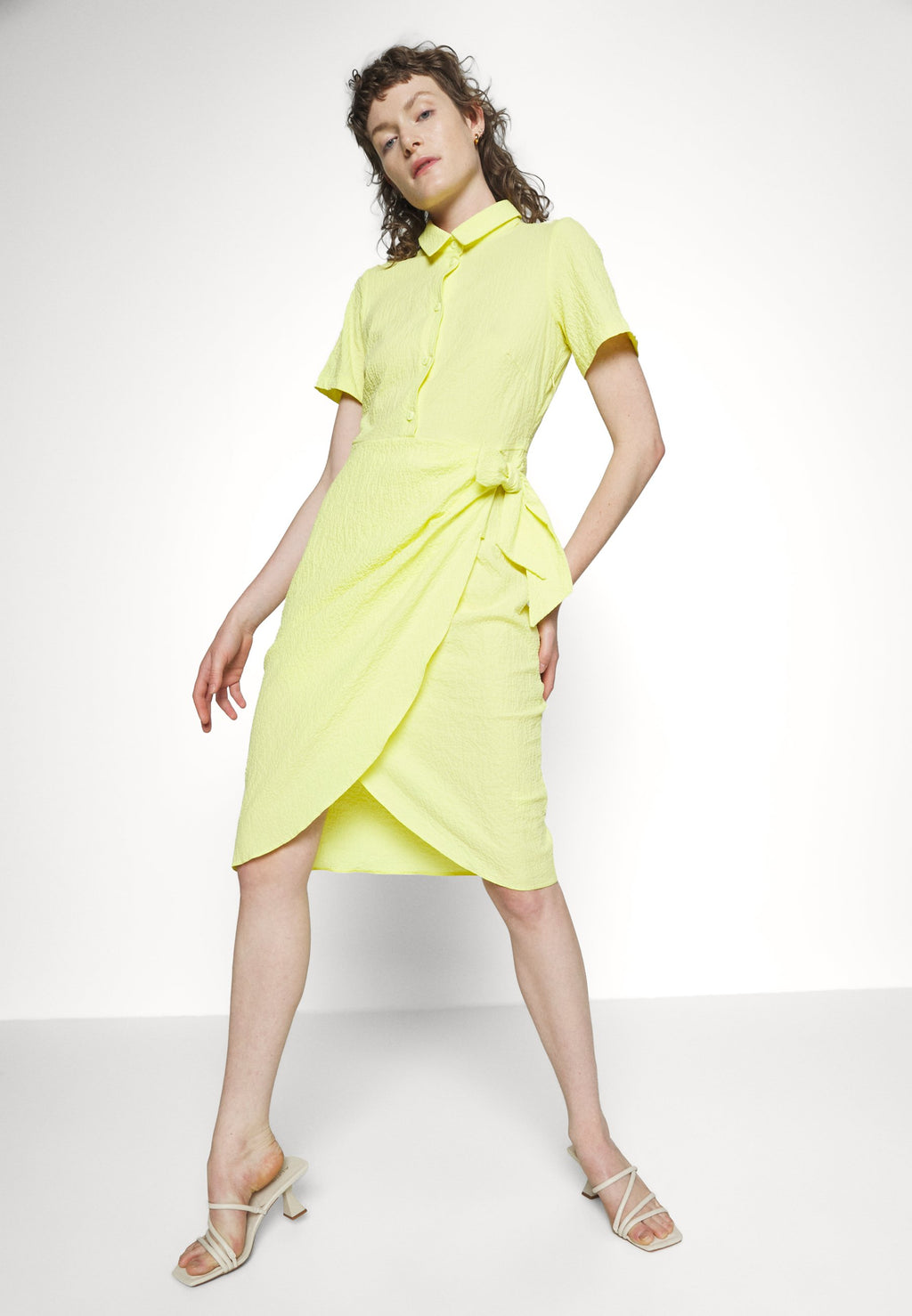 Closet CLOSET LONDON SHIRT WRAP DRESS