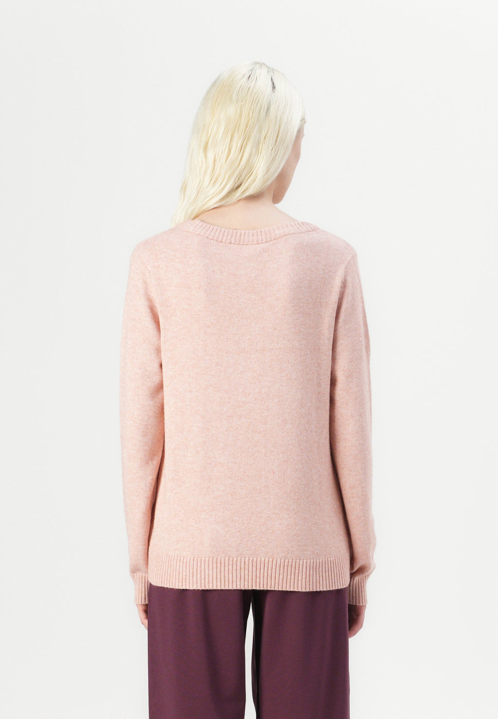 VILA VIRIL O-NECK L/S KNIT TOP - NOOS