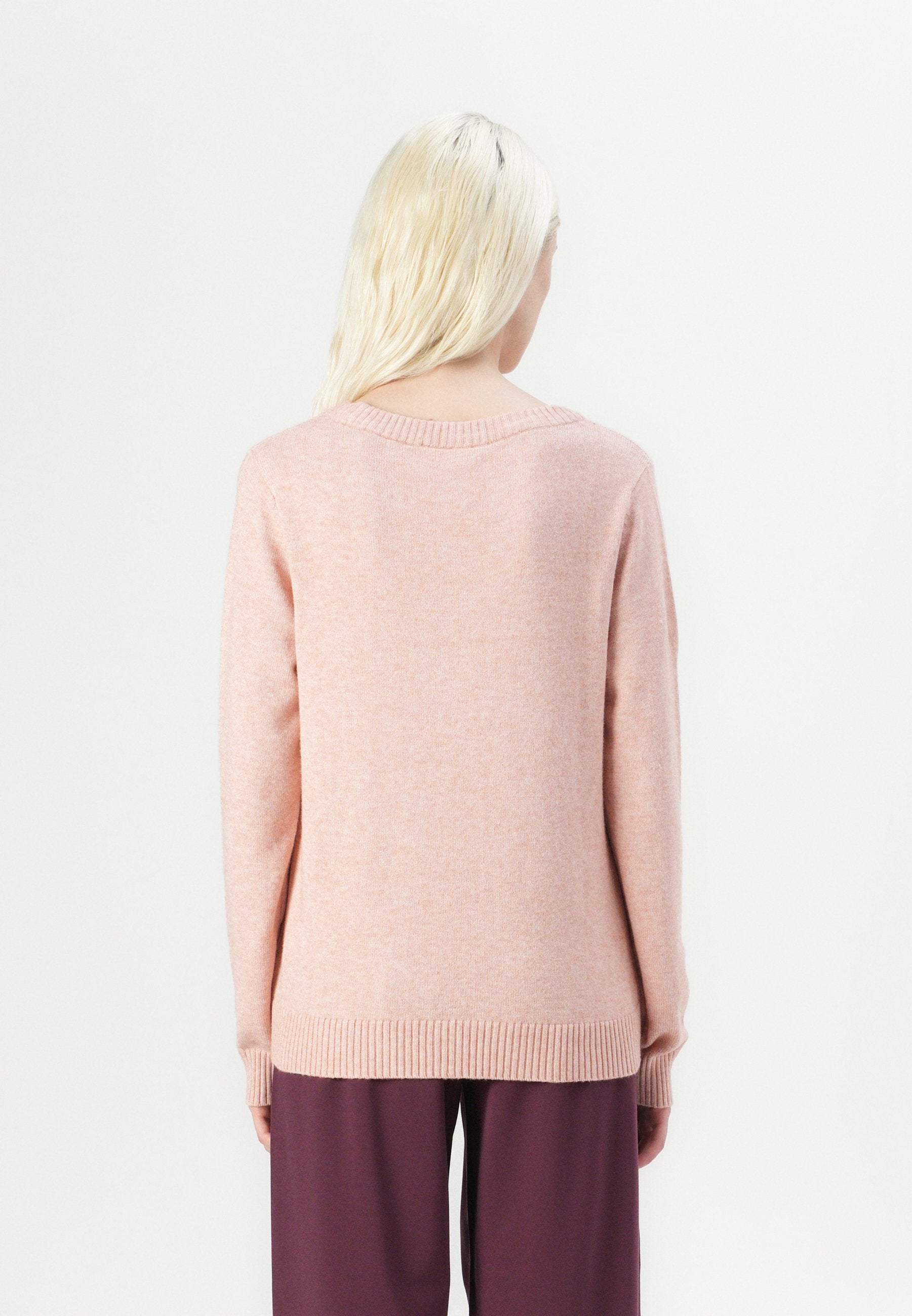 VILA VIRIL O-NECK L/S KNIT TOP - NOOS