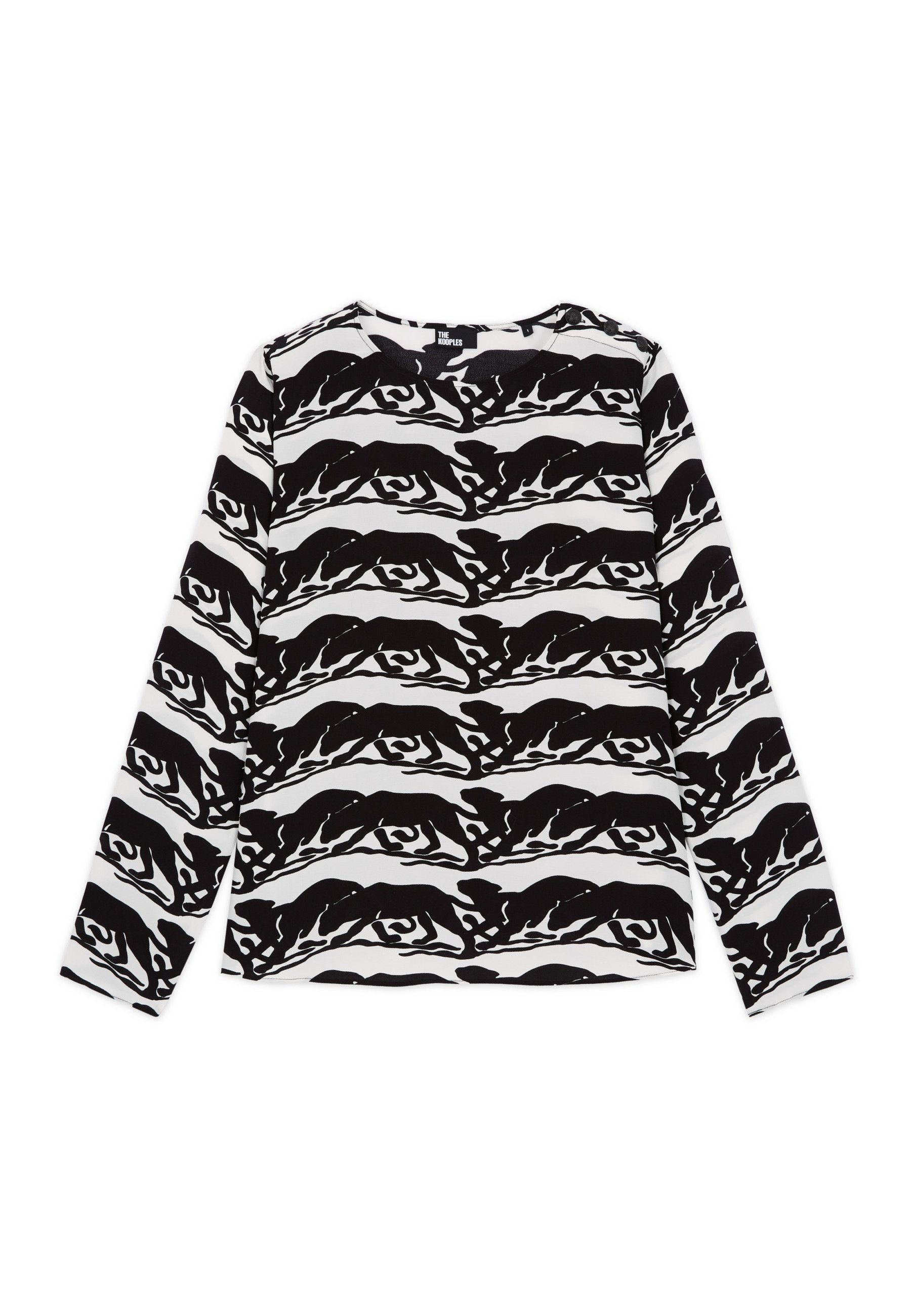 The Kooples IMPRIMÉE DÉTAILS ÉPAULE