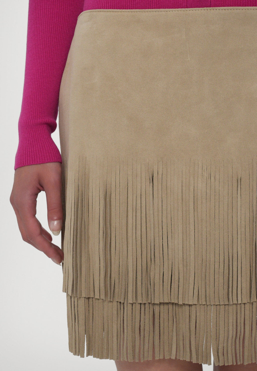 MICHAEL Michael Kors FRINGE MINI SKIRT