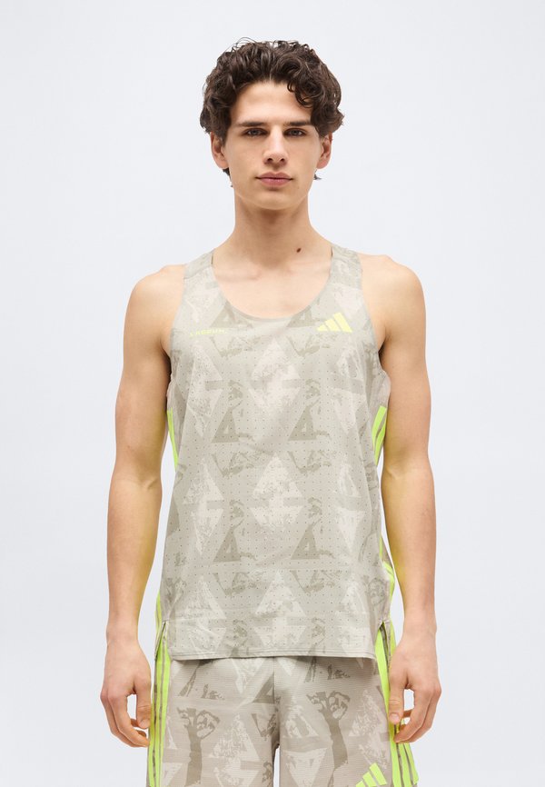 adidas Performance LABRUM SINGL M - Top - sesame/solar yellow