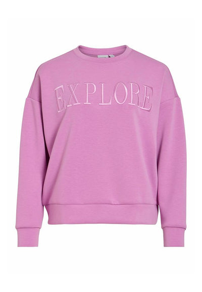 VILA Long Sleeved Sweat VIREFLECT Round neck