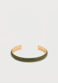 Guess 7MM ESSENZA PAVE BANGLE - Bracelet - yellow gold-coloured/emerald