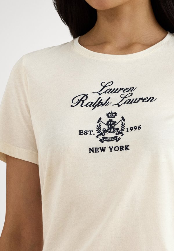 Lauren Ralph Lauren Petite EMBROIDERED-CREST JERSEY TEE