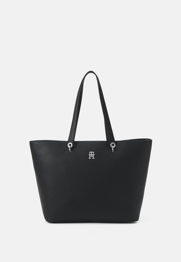 Tommy Hilfiger EMBLEM TOTE - Tote bag - black