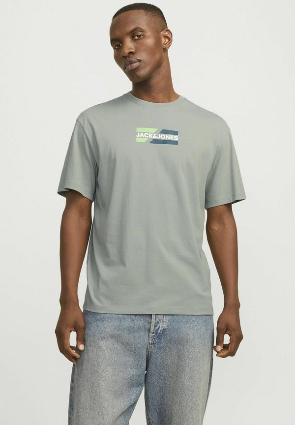 Jack & Jones Logo - Print T-shirt - iceberg green