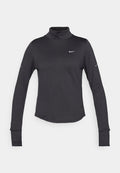 Nike Performance SWIFT TOP - Long sleeved top - black/reflective silver-coloured