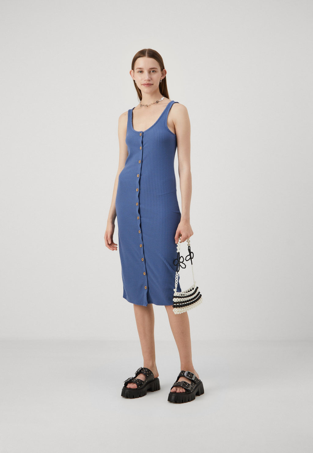 ONLY ONLNELLA BODYCON BUTTON DRESS