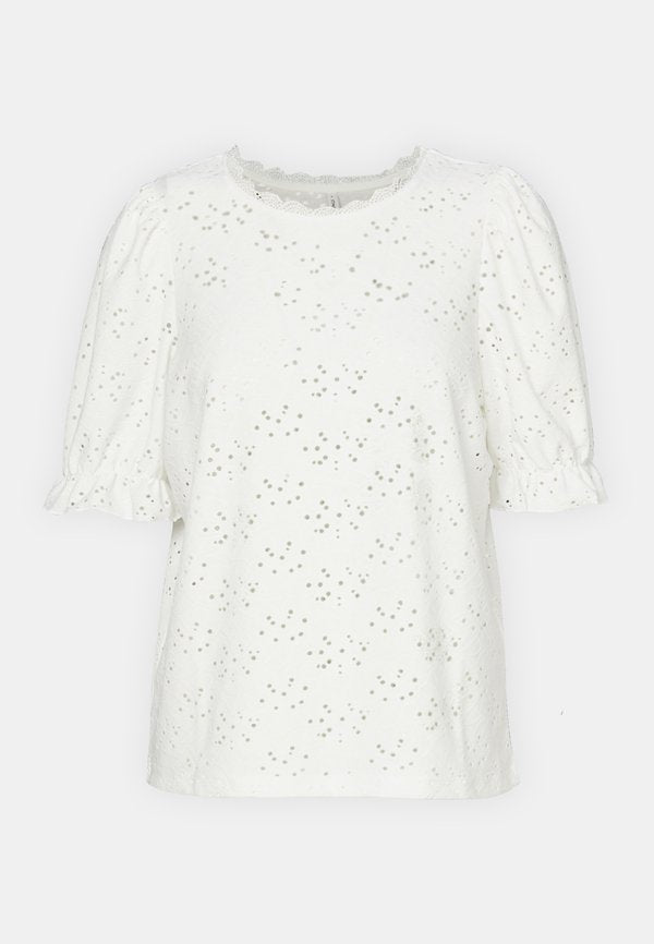 ONLY ONLNEW - Print T-shirt - cloud dancer